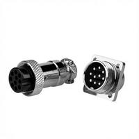 Connecteur Circulaire DIN Droit GX16-7 (GX16-7P) Étanche IP55 pour l'Aviation, 16 mm, 7 Broches, Prise Femelle