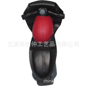 Jouet moto en plastique en forme de dessin animé, noir, souple, jouet promotionnel pour enfants - Product Image 5