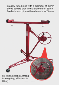 Panneau de levage pour cloisons sèches de 16 pi Construction d'un nouveau câble en acier Elingue pour mur sec Élévateur de <span class=keywords><strong>plaques</strong></span> de plâtre Élévateur de <span class=keywords><strong>plaques</strong></span> de plâtre - Product Image 4