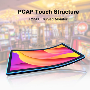 Écran tactile incurvé de luxe Promptcontrol 55 pouces R1500 S avec éclairage LED et cadre, écran tactile capacitif pour borne interactive et jeux de compétences - Product Image 2