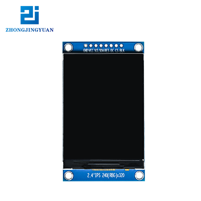 2.4 inch TFT LCD display module 240x320 driver IC is ST7789 SPI interface Hd ips display with PCBA