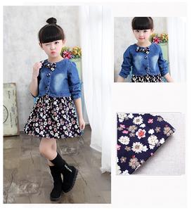 ชุดเดรสแขนกุดลายดอกไม้สไตล์คาวบอยสำหรับเด็กผู้หญิงญี่ปุ่นน่ารัก ฤดูใบไม้ผลิและฤดูร้อน ชุดสองชิ้น ขายส่ง - Product Image 6