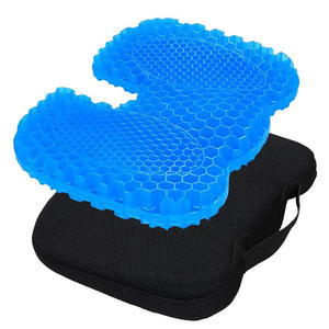 ऑफिस चेयर कार सीट कूलिंग एग सीट कुशन के लिए नया डिज़ाइन कम्फर्ट सॉफ्ट स्क्वायर हनीकॉम्ब एग जेल सीट कुशन जेल सिटर - Product Image 2