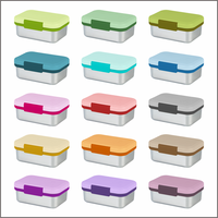 Lekfre Boîte à lunch en acier inoxydable de couleur violette pour aliments chauds Boîte à lunch en acier inoxydable pour enfants avec couvercle en plastique Boîte à lunch pour adultes