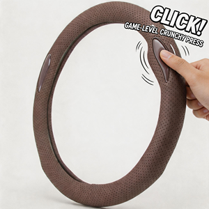 Housse de volant style professionnel facile à installer, résistante à la chaleur, universelle, en cuir PU, 35 mm, pour volant 3/4 rayons, pour SUV - Product Image 2