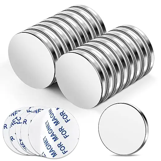 Super Strong Heavy Duty Neodymium Magnets Disc Magnets with Adhesive Backing Powerful Permanent Rare Earth Magnets for Fridge