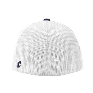 Casquette de camionneur de construction à 6 panneaux Profil moyen structuré style pro Casquette de baseball en sergé de coton tricolore en maille de camionneur - Product Image 3