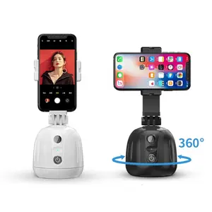 Support de téléphone avec suivi automatique, Rotation à 360 degrés, trépied de suivi intelligent pour la prise de vue Vlog en direct