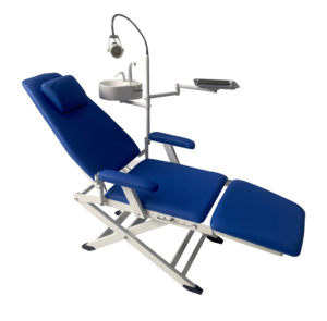 Unité dentaire pliable Chaise dentaire portable Chaise médicale mobile avec unité de turbine à air Crachoir et aspiration pour une utilisation en clinique dentaire - Product Image 6