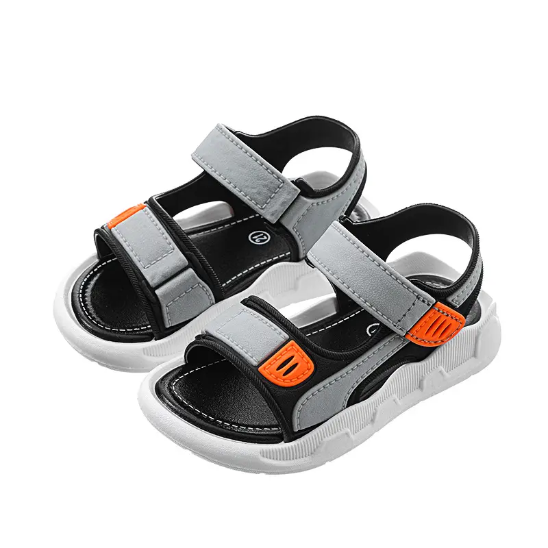 Children's Baotou Sandals Korean Version of Non-slip Soft Bottom Small Medium and Big Boys Beach Shoes Baby Sandals