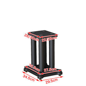 S-050 <span class=keywords><strong>pied</strong></span> <span class=keywords><strong>enceinte</strong></span> support audio support étagère fer <span class=keywords><strong>surround</strong></span> haut-parleur base de plateau en bois en métal amortisseur support - Product Image 3