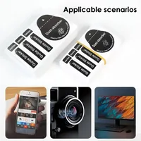 JINGREN Autocollant protecteur d'écran anti-poussière en TPE/TPR pour écrans optiques LCD, appareils photo, objectifs, téléphones, tablettes et montres - Taille 5x8mm