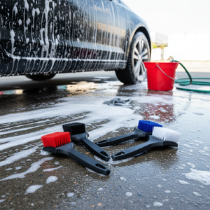 Reifenglanz-Applikatorbürste Autozubehör Autowaschbürste Schrubberbürste Reifenbürsten Langstielbürsten - Product Image 6