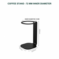 Support portable en métal pour machine à expresso, support de brassage avec anneau de 72 mm, base de tasse, accessoire de café pour la maison et le bureau