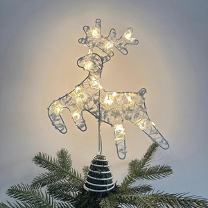 Luxury Soft Five-Pointed <b>Star</b> <b>Christmas</b> Tree Top LED <b>Lights</b> Plastic Battery Operated Luminous Decoration for Home - Product Image 5