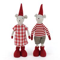 Boheng usine Style nordique Natal ornement de noël cadeaux souris gnomes père noël peluche rouge décoration de noël poupée