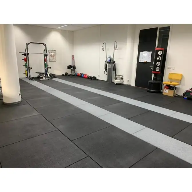 Factory Wholesale Gym Matting 8Mm Flooring Chinese Cheap Carpet 15Mm Rubber Thick Rubber Floor Mat Roll For GYM