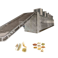 Séchoir industriel pour épices et légumes, déshydrateur à bande en maille avec moteur PLC et composants centraux