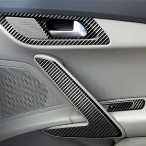 Manufacturers Custom Wholesale Car Rear Bumper Protection Auto 3D Carbon Fiber Vinyl High Gloss