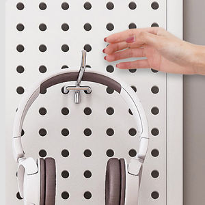 Wholesale Rectangle <b>Wall</b> <b>Mounted</b> Perforated <b>Shelf</b> with Multifunctional Tool and Accessory Storage Display Cabinet - Product Image 4