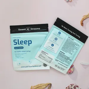 Bertenaga tanaman Patch tidur yang baik dengan Melatonin ramah Kulit & Ba-gratis zat warna tahan lama malam kenyamanan Dream Patch untuk orang dewasa