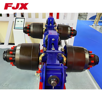 Remorque de camion lourd Liangshan Juxin à essieu tandem, matériau métallique, série à quatre essieux à double ligne à vendre