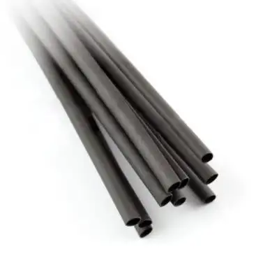 Heat shrink tube 2,4/1,2 black - 10pcs*1meter in 10*25cm bag