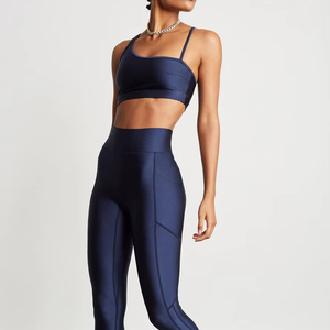 Completo Sportivo da Yoga ad Alta Elasticità per <span class=keywords><strong>Donna</strong></span> 2025, Set Traspirante da Due Pezzi per Palestra e Outdoor, Tuta con Leggings per Allenamento - Product Image 4