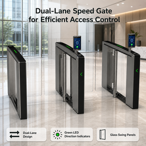 Puerta de acceso rápida de alta resistencia con reconocimiento facial y integración opcional de control de acceso para la terminal principal del <span class=keywords><strong>aeropuerto</strong></span> - Product Image 1