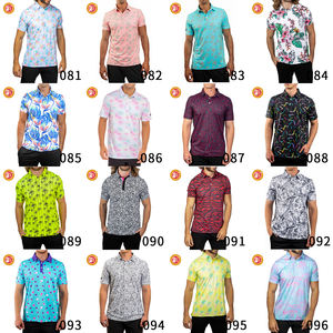 Camiseta de Polo de Golf con Estampado de Marca y Logotipo Personalizado, Sublimación, Secado Rápido, Ajuste Delgado, Camiseta Deportiva Corta para Hombre, Estilo Americano - Product Image 2