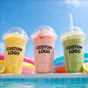 Vasos de Plástico de 24oz con Tapa para Entrega de Latte Helado, Vasos de Plástico para Café - Product Image 4