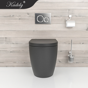 Cuvette de toilette sans bride Watermark Back to Wall noir mat - Product Image 3