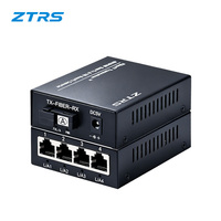 Convertisseur de média fibre optique ZTRS 100M, fibre unique SC 20km, Plug and Play pour caméra IP CCTV, système de sécurité NVR longue distance
