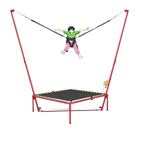 Trampoline Bungee Portable pour Parc d'Attractions, Lit de Saut pour Enfants en PVC & PP+Acier 2*2*4m, Tendance du Moment, En Vente - Product Image 2