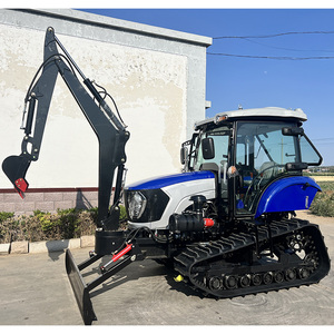 100HP Mini Crawler máy kéo cho nông nghiệp cao su theo dõi máy kéo cho trang trại và vườn sử dụng bánh răng và động cơ thành phần cốt lõi - Product Image 1