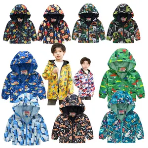 Yiwu Yiyuan vêtement décontracté mode enfant garçon manteau mignon impression enfants automne manteaux garçon revers vêtements pour bébé garçon 1 an