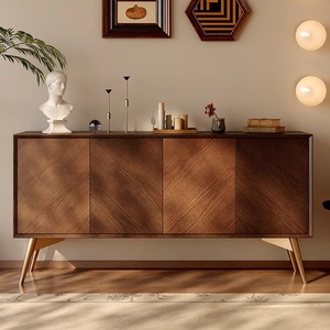 Buffet en bois massif <span class=keywords><strong>vintage</strong></span> pour entrée, <span class=keywords><strong>meuble</strong></span> de rangement pour <span class=keywords><strong>petit</strong></span> appartement, idéal pour cuisine, salle à manger et espaces de vie - Product Image 1