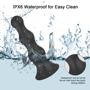 جهاز تدليك البروستاتا للرجال قابل للنفخ مع تحكم عن بعد لاسلكي، خرزات توسيع شرجية كبيرة قابلة للنفخ، هزاز شرجي، ألعاب جنسية - Product Image 4