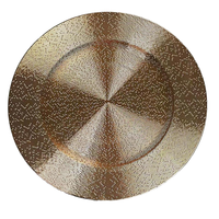 Assiettes de Présentation Élégantes et Luxueuses en PP de 13 Pouces, Motif Multiligne, Écologiques, Légères, Jetables, Personnalisables pour Usage Domestique et Événements