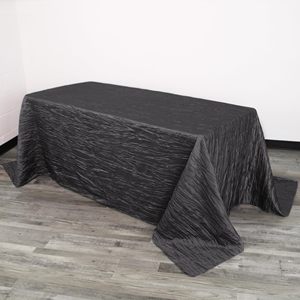 <span class=keywords><strong>Mantel</strong></span> <span class=keywords><strong>Rectangular</strong></span> <span class=keywords><strong>de</strong></span> Tafetán Arrugado - Negro, Mantelería <span class=keywords><strong>Rectangular</strong></span> para Mesas <span class=keywords><strong>de</strong></span> 6 pies, <span class=keywords><strong>Mantel</strong></span> Arrugado para Bodas - Product Image 2