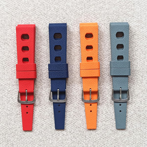 Luxo Mens Tropical FKM <span class=keywords><strong>Rubber</strong></span> Watch Strap 20mm Substituição Sport Band Quick Release Sublimation Respirável Smart Watch <span class=keywords><strong>Belt</strong></span> - Product Image 5