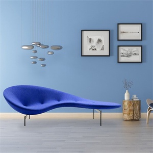 Sillón de Fibra de Vidrio Curvo en Forma de Guisante, Diseño Creativo y Personalizado para Hotel, Sala de Estar, Reclinable Artístico - Product Image 1