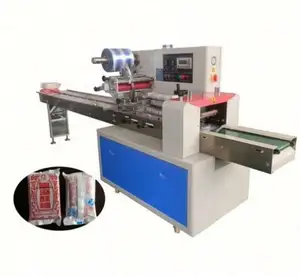 Máquina de embalagem automática de travesseiro para produtos de alimentação de lanches, produto 2024