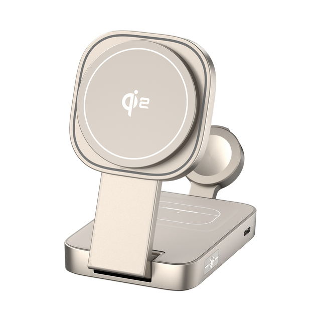 Heavy New Product Magnetic Three in One Wireless Charger Qi2 Certified Mobile Phone Watch Fast Wireless Charging