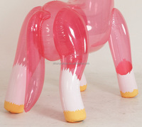 Caballo Inflable de PVC Transparente Rosa Personalizado al por Mayor de Fábrica para Venta