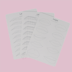 Piel de Silicona Blanca para Práctica de PMU con Logotipo Personalizado, Patrón de Trazos Finos, Almohadilla de Entrenamiento de Látex - Product Image 5
