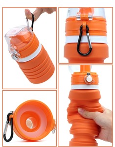 Botella de Agua Deportiva de Silicona Plegable de 400 ml, Tapa a Prueba de Fugas con Rosca, Libre de BPA, Ecológica y Ligera para Uso en Exteriores - Product Image 4