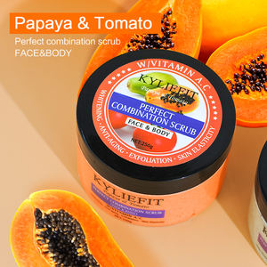 AILKE Scrub Vitamin C / A dan Payapa & tomat, Scrub pencerah bibir wajah kustom dengan logo - Product Image 2
