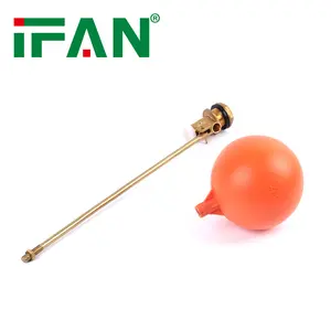 IFAN Custom Mini rubinetto a sfera in ottone 1/2 valvola a sfera galleggiante per serbatoio di stoccaggio dell'acqua con cisterna in rame da 3/4 pollici