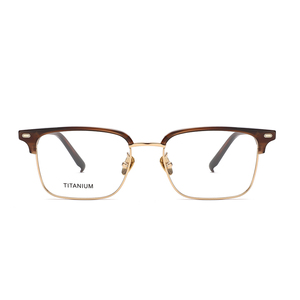 Titanium Rectangle Full Rim Eyeglasses Frames Unisex Lightweight Vision Correction Adult <b>Eyewear</b> Solid Color - Product Image 6